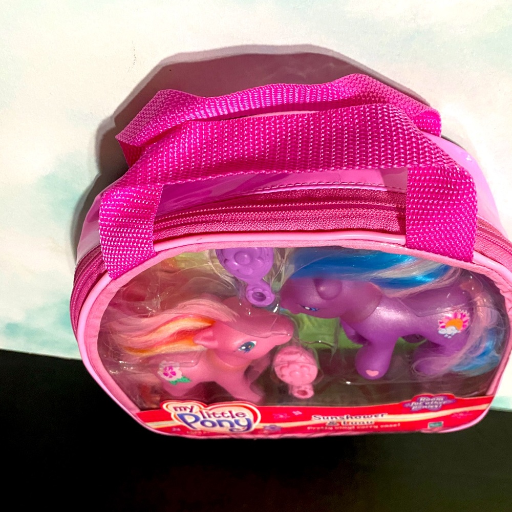 MY LITTLE PONY G3 NWT VTG 2004 SUNSHOWER & LUAU PONIES w/PRETTY VINYL CARRY CASE - Picture 10 of 14